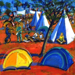 Popfestival, 2008 (akryl ombord)